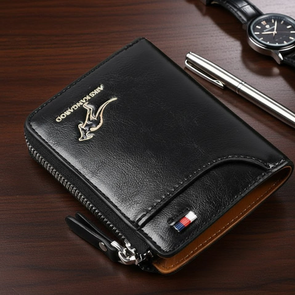 Men Anti-Theft Swipe Card Bag Anti-Magnetic Wallet