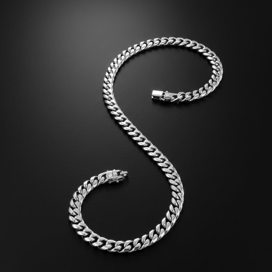 Stainless Steel Cuban Chain – Collar Masculino de Acero Premium