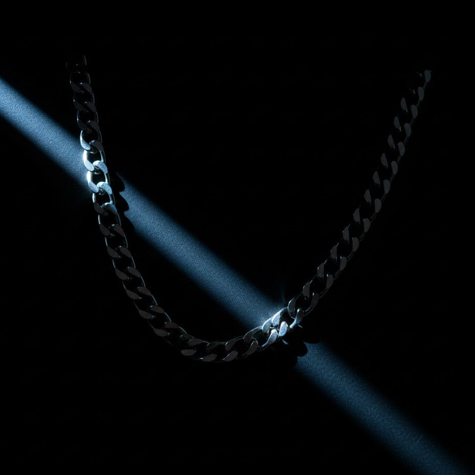 Stainless Steel Cuban Chain – Collar Masculino de Acero Premium